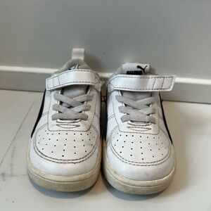 Puma Kids White and Black Sneakers